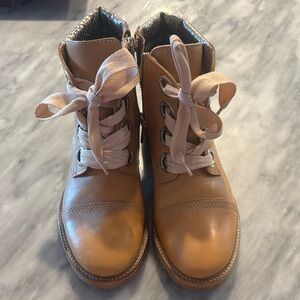 Zadig & Voltaire Brown Lace-Up Combat Boots